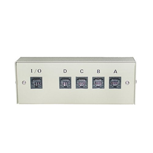 Abcd 4 Way Telephone Network Switch Box, Rj45 Female